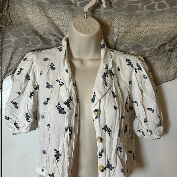 Bombay Paisley cropped button up - Picture 2 of 6